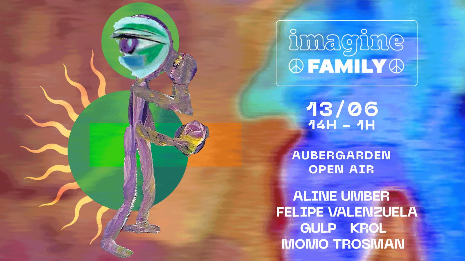 Imaginefamily Open Air: Felipe Valenzuela,Momo Trosman,Gulp Cover