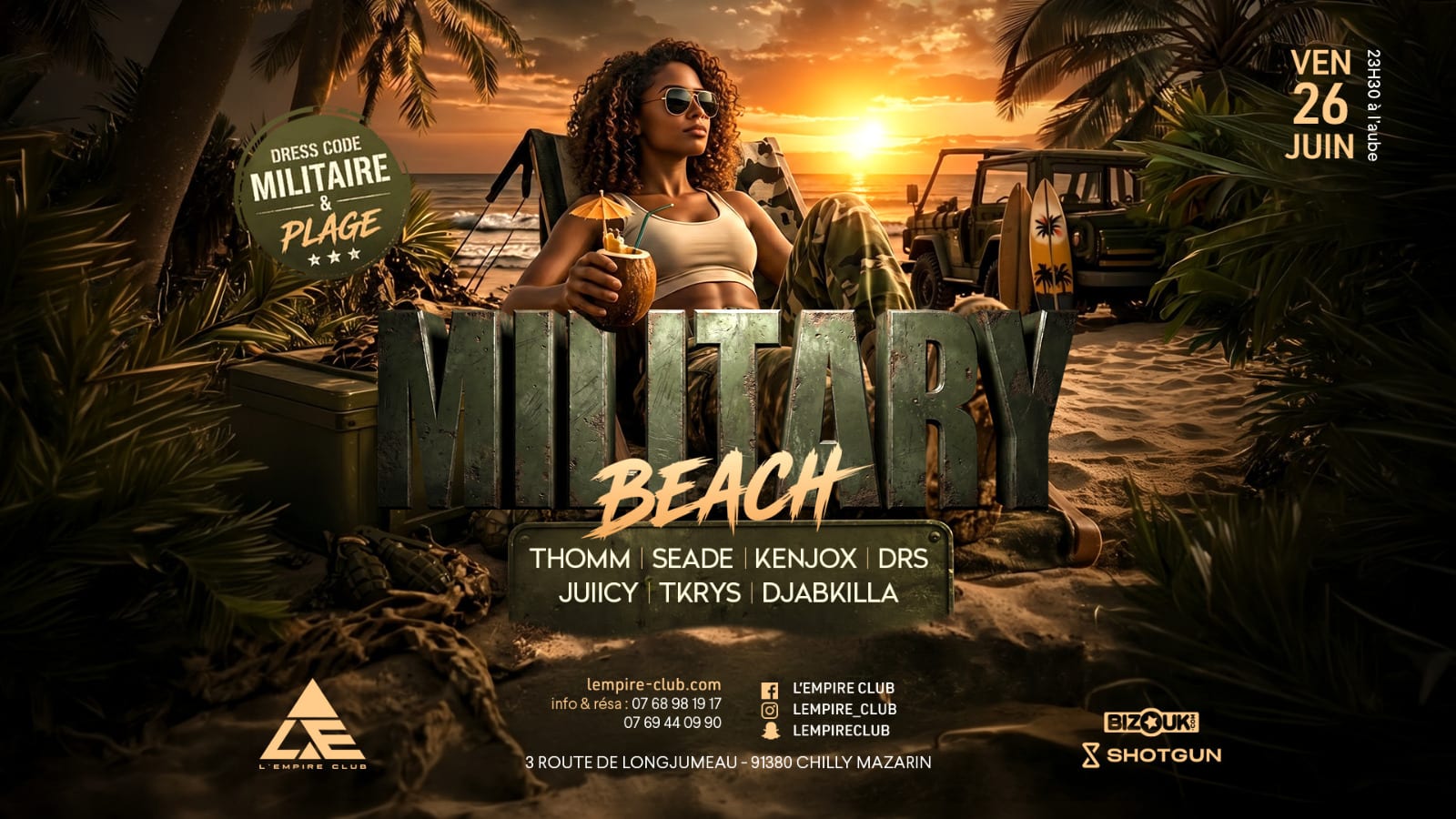 Military Beach Cover