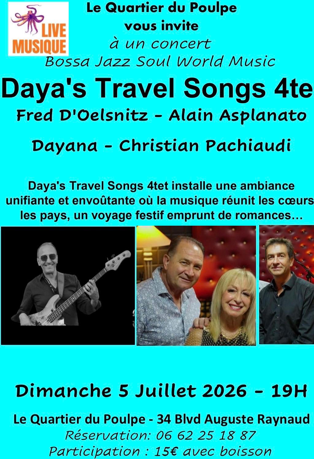 Daya's Travel Songs - Concert Live Cover