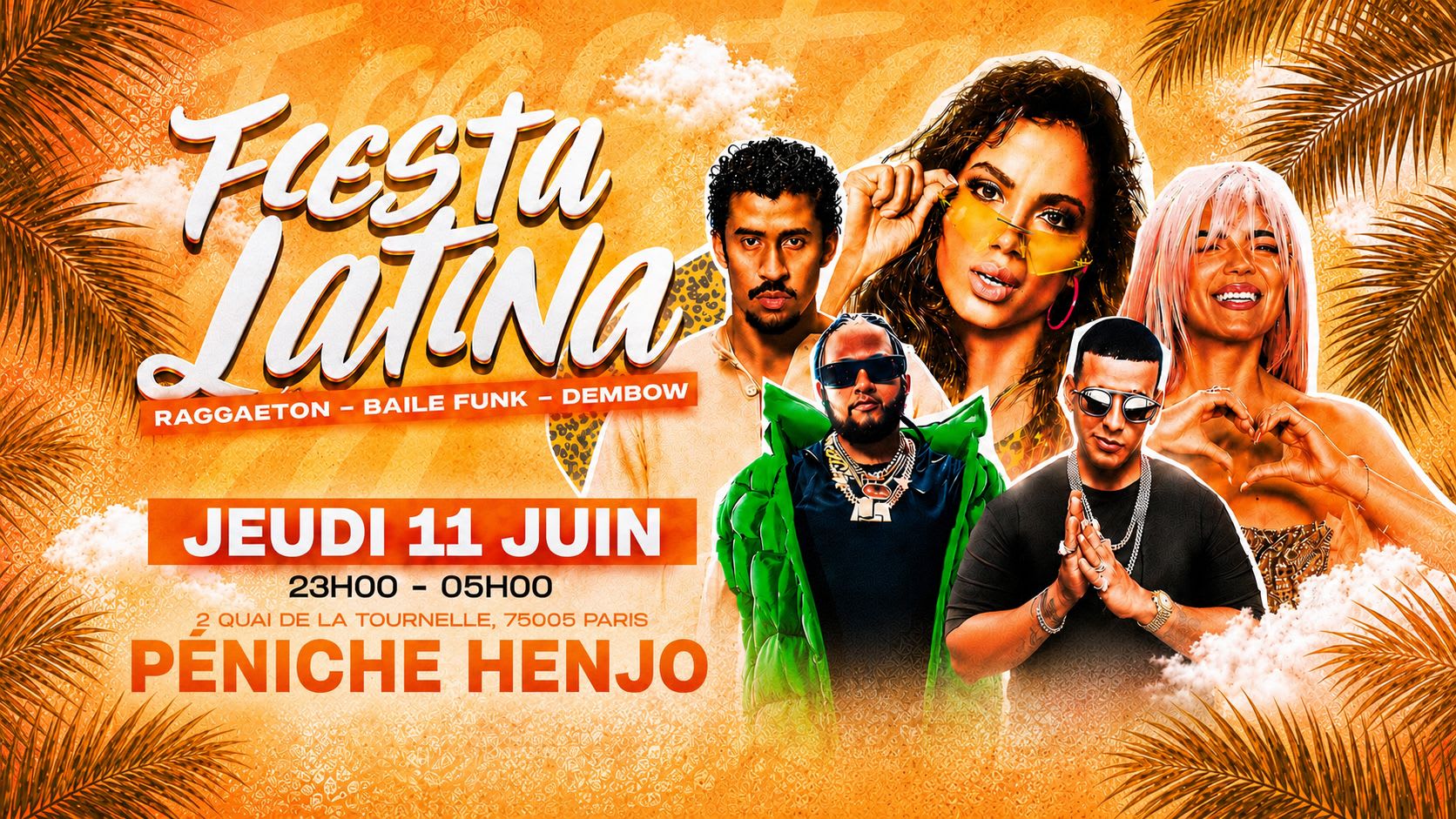 La Peniche "Fiesta Latina" - Jeudi 11 Juin 2026 Cover