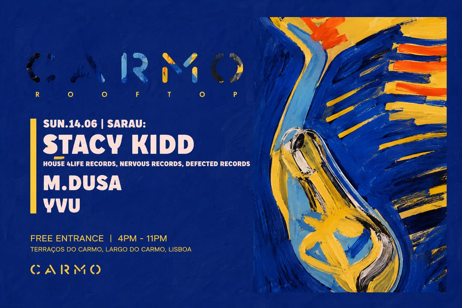 Sarau Presents Stacy Kidd (Us) - Carmo Rooftop 14 June Cover