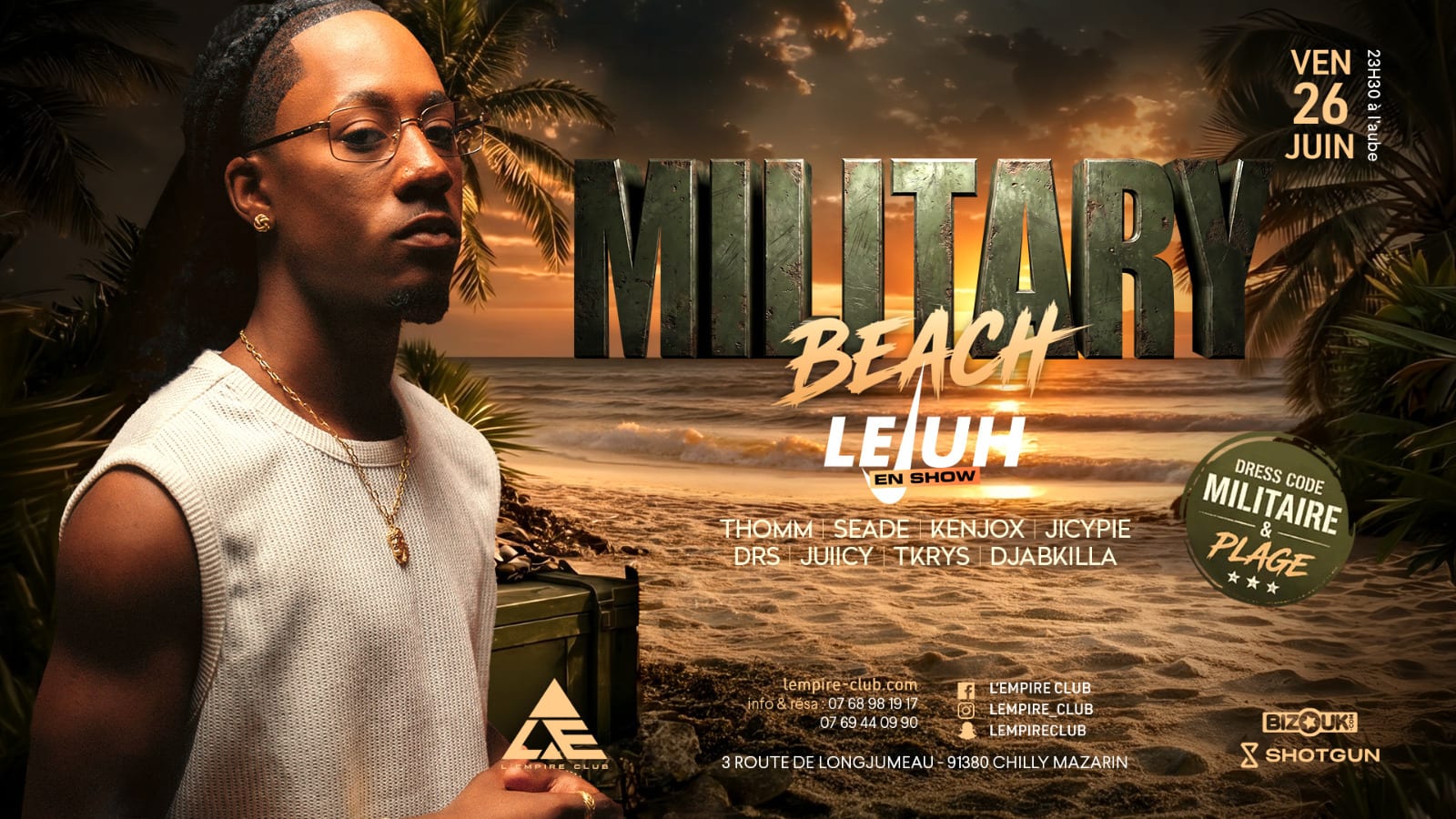 Military Beach Cover