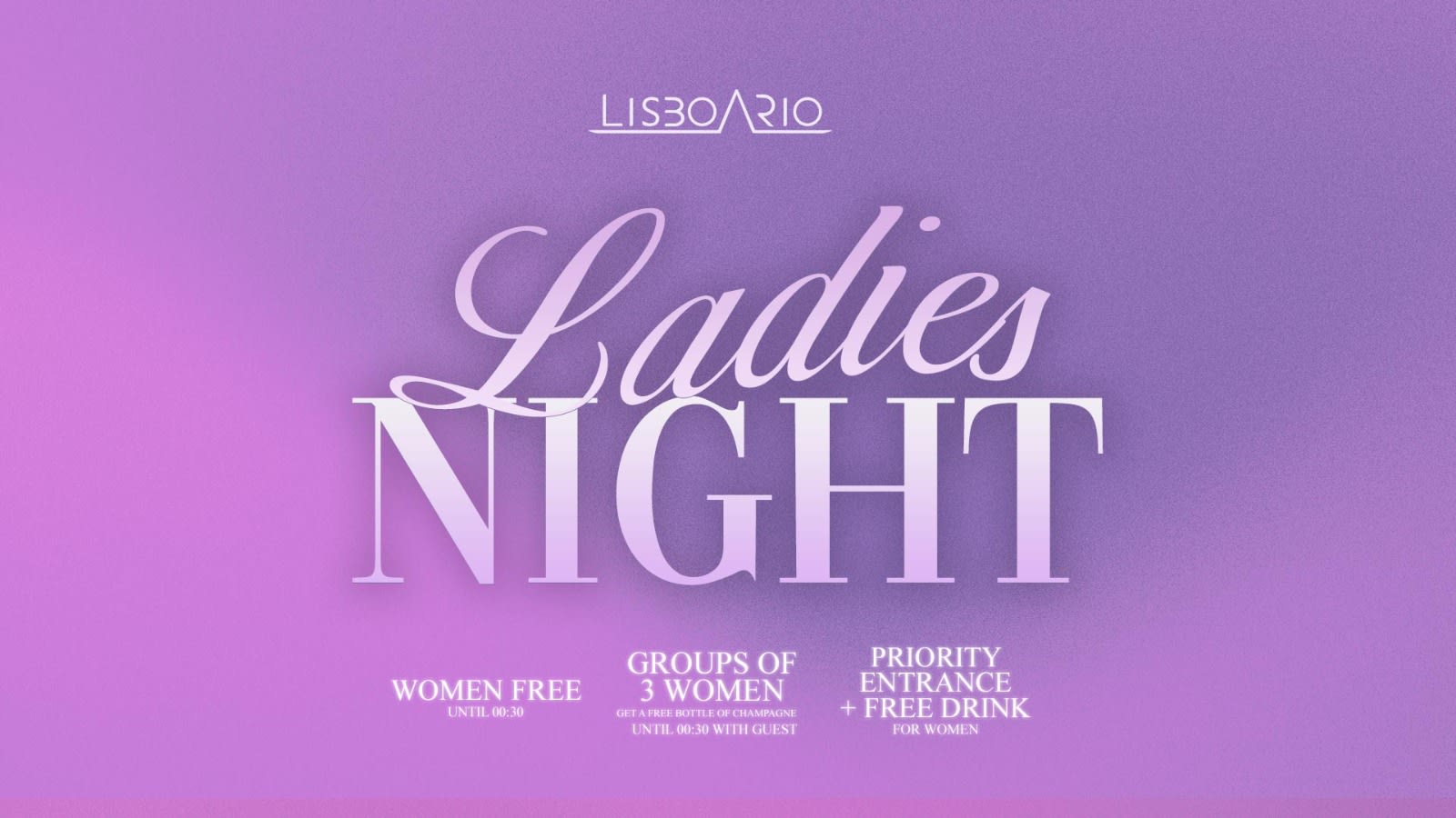 Ladies Night - Free Entrance For Girls Cover