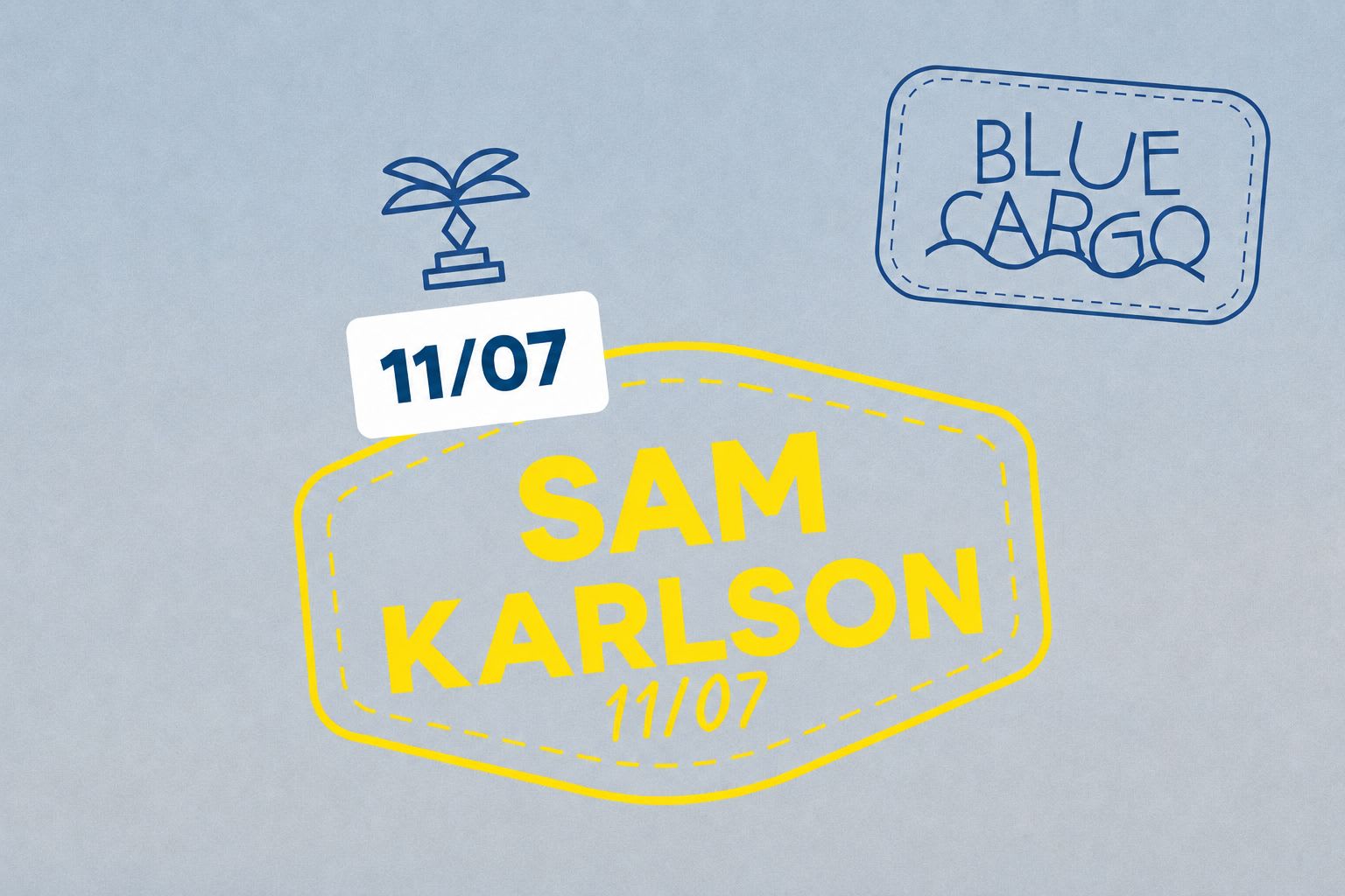 Le Blue Cargo Invite Sam Karlson Cover