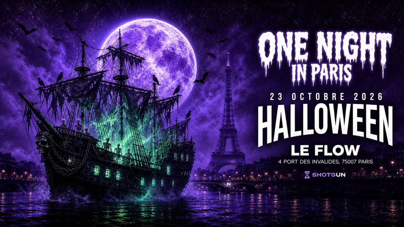 One Night In Paris - Halloween Edition - Le Flow Cover