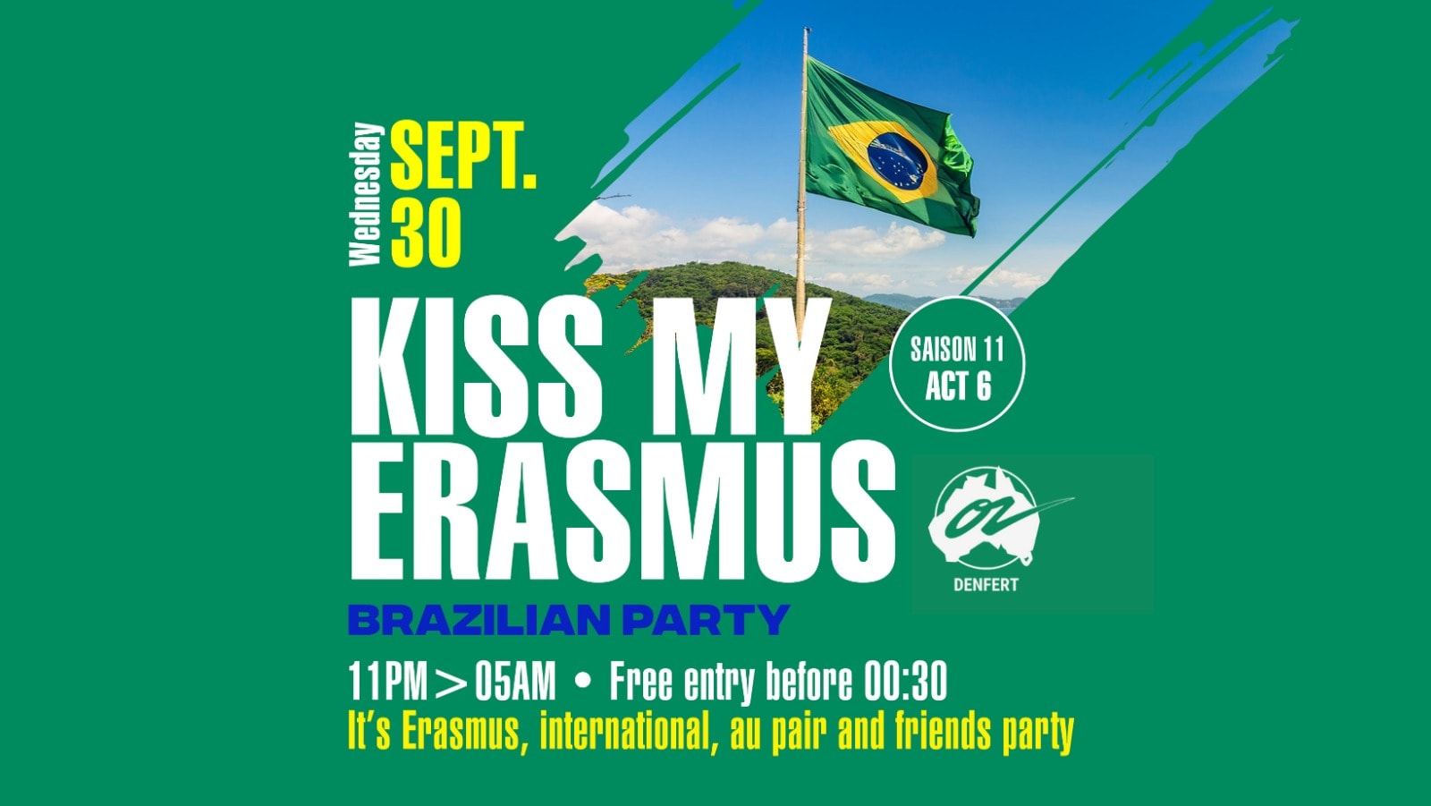 Kiss My Erasmus - 30.09.26 Cover