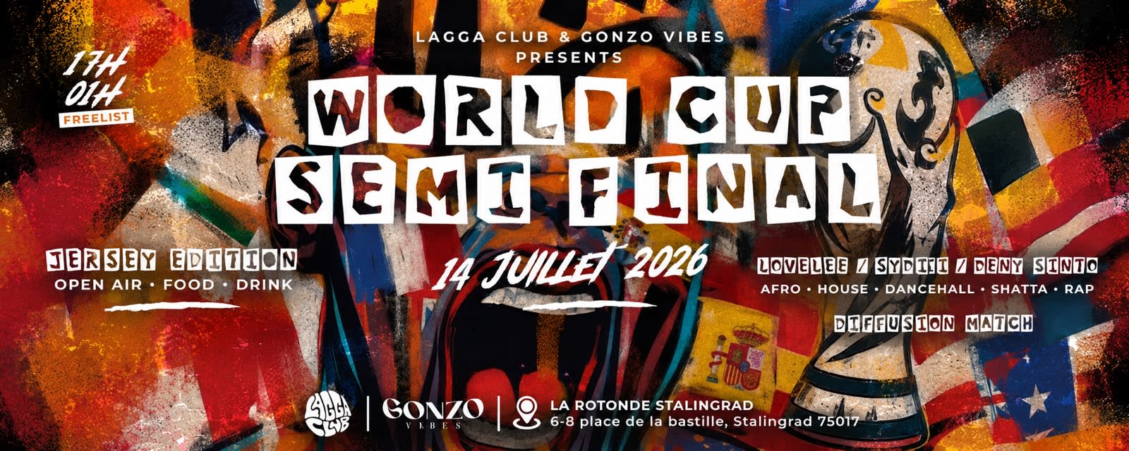 Lagga Club X Gonzo Vibes · Free Open Air & Match Cover
