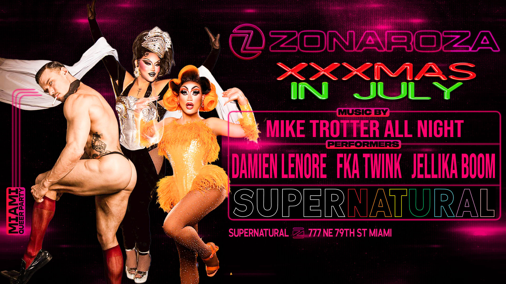 Zonaroza: Xxxmas In July Venezuela Relief Fund Raiser (18+) Cover
