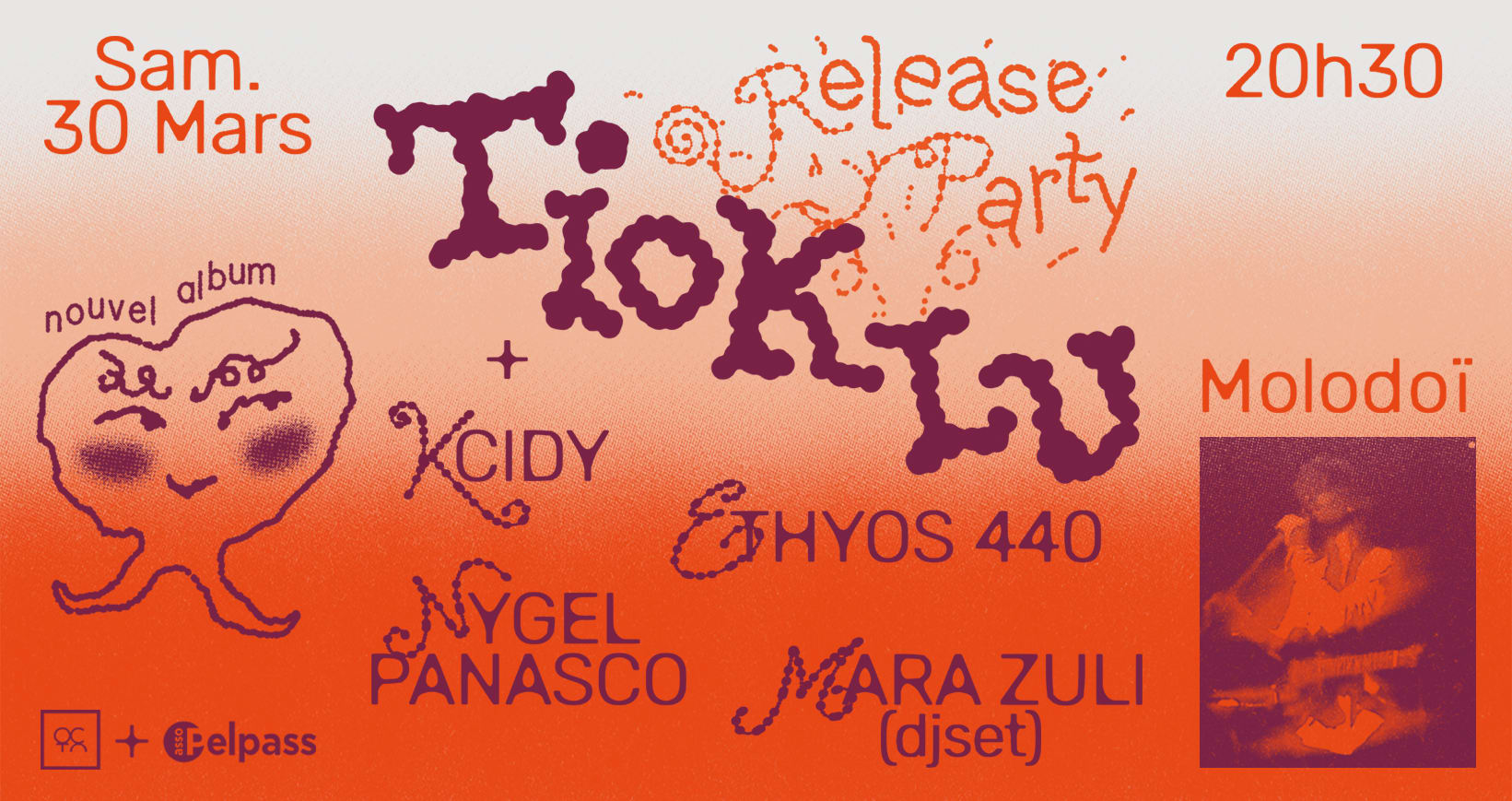 Release Party Tioklu // 30/03/24 // Molodoï Cover