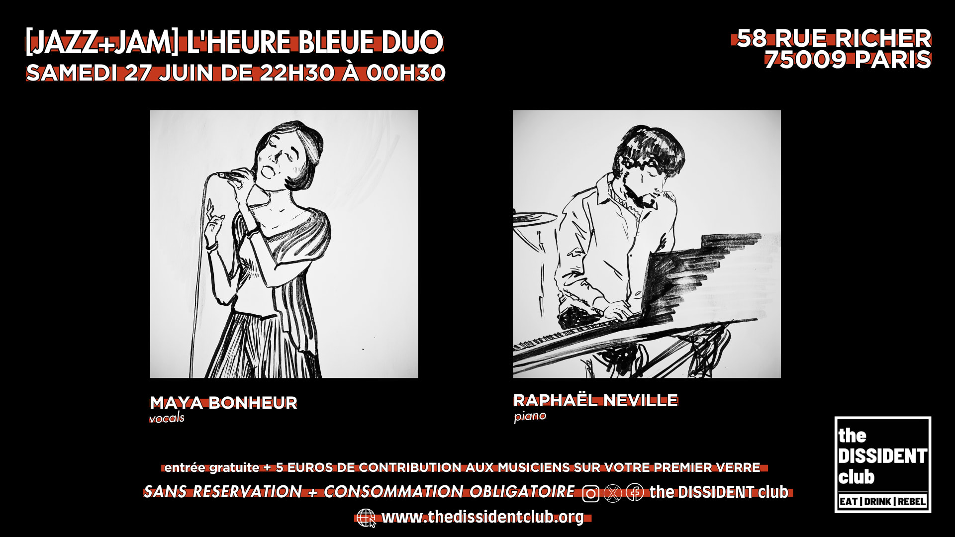 [Jazz+Jam] L'heure Bleue Duo Cover