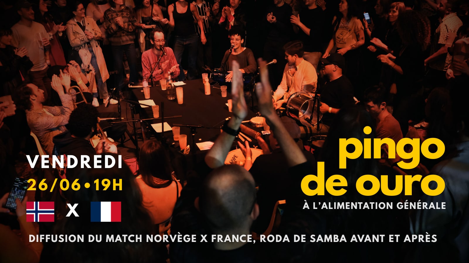 Pingo De Ouro (Roda De Samba) + Diffusion Match France Cover