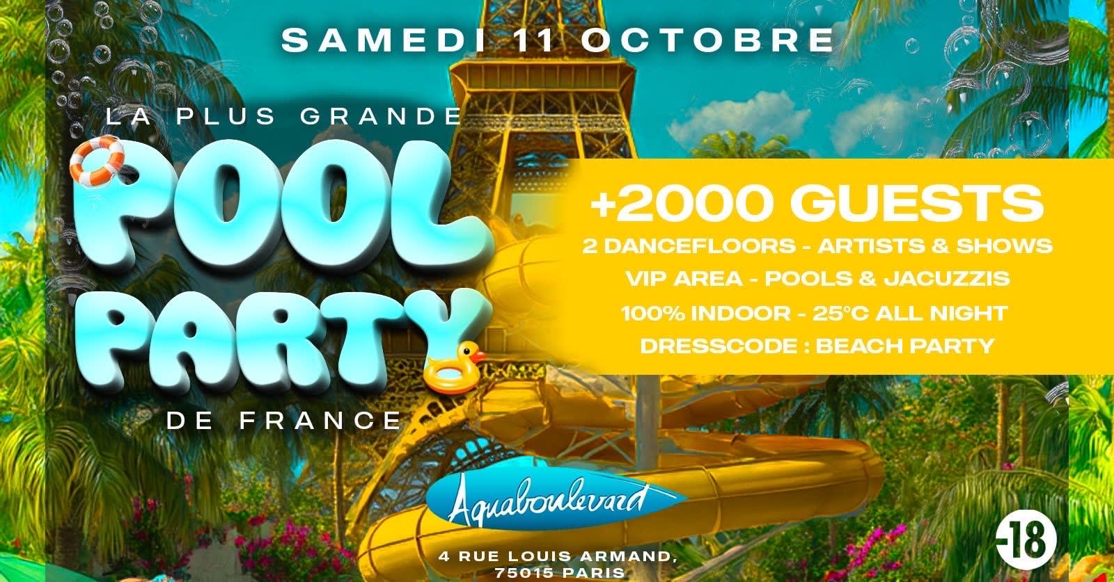 La Plus Grande Pool Party De France A Aquaboulevard Cover
