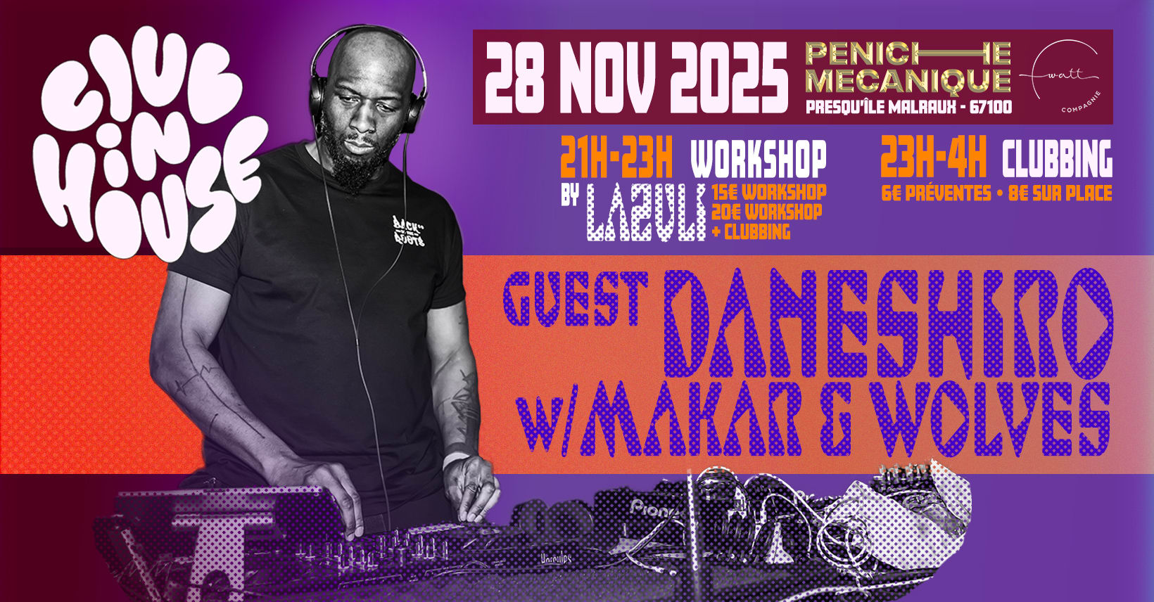 Club In House - Daneshiro - Cie Watt X Peniche Mecanique Cover