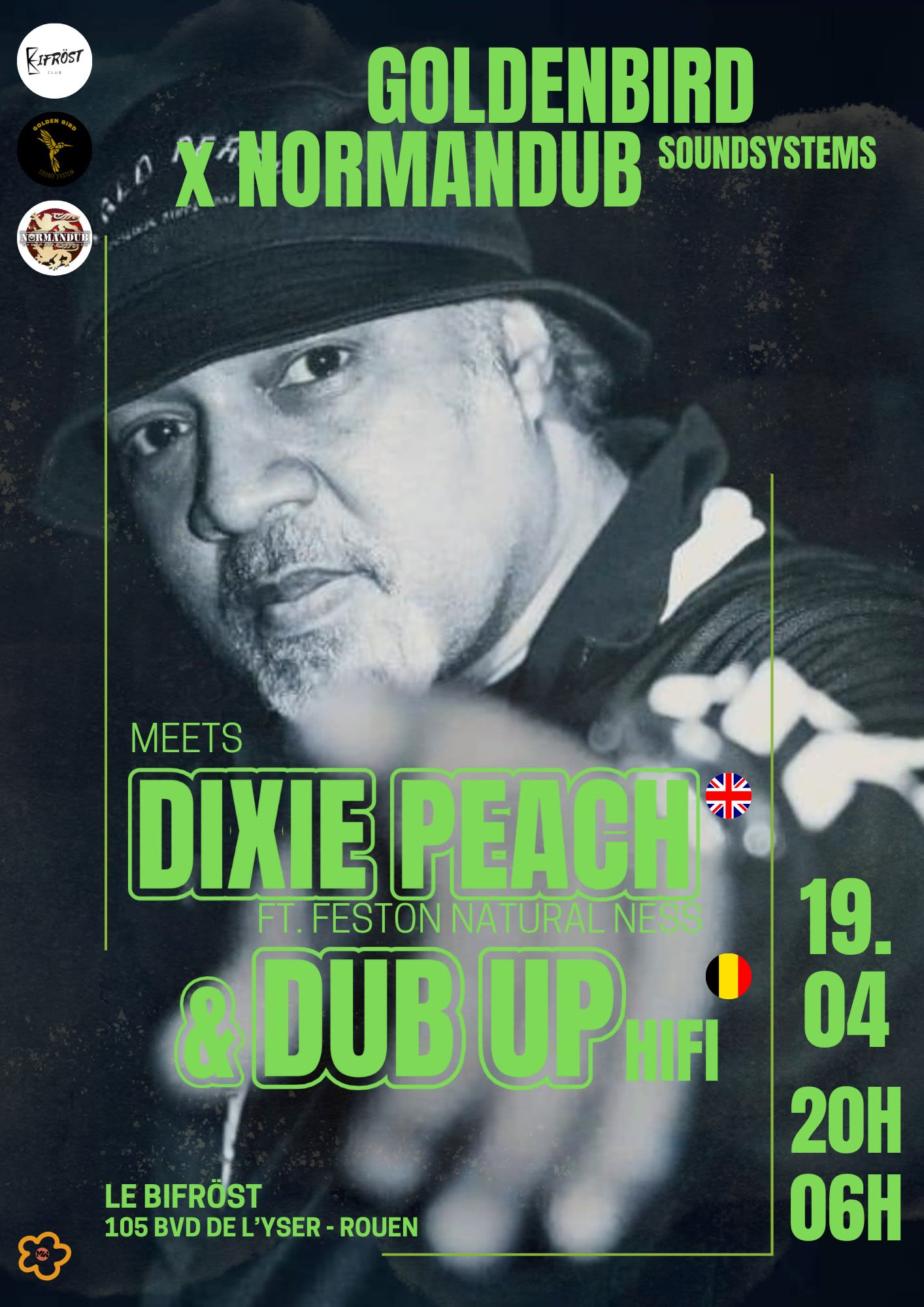 Dixie Peach & Dub Up Hifi - Bifröst Rouen Cover