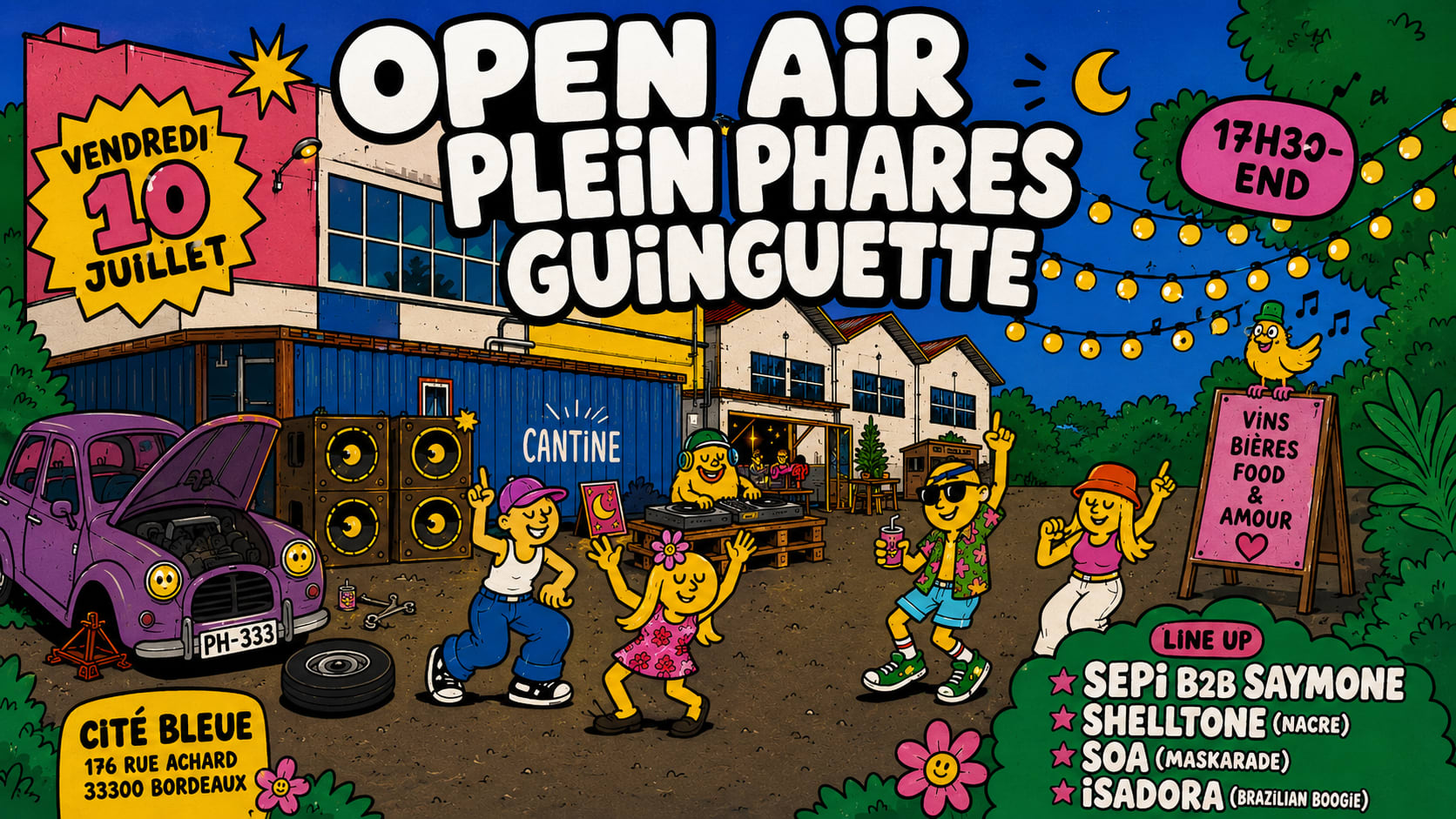 Open Air Pleins Phares Guinguette // Gratuit Cover