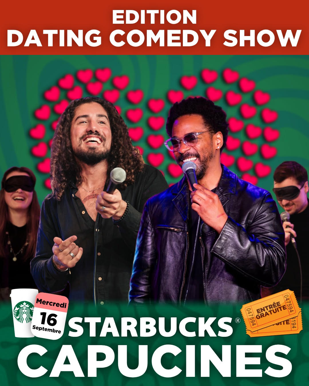 Dating Comedy Show X Starbucks Coffee Cover