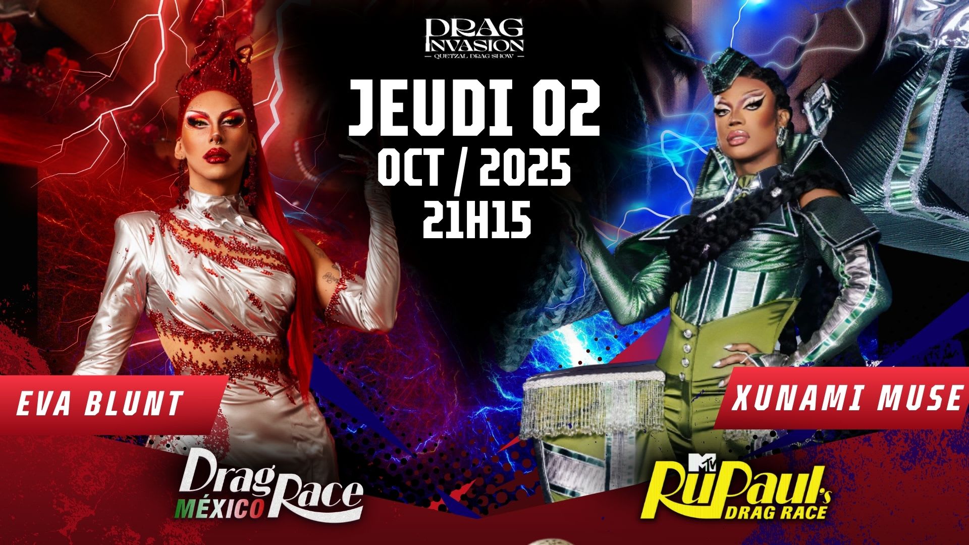 Drag Invasion " La Rentrée "  Drag Race Guest . Cover