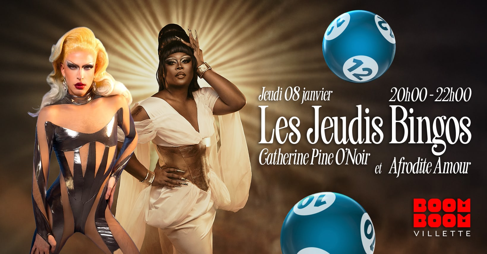 Bingo Drag : Afrodite Amour & Catherine Pine O'noir Cover