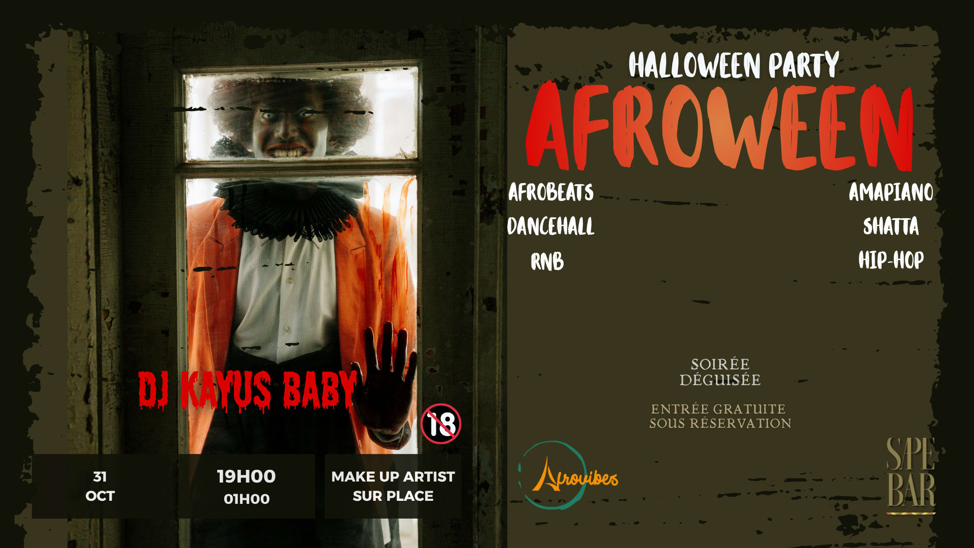 Afroween – Halloween Party 100% Afro Vibes Cover