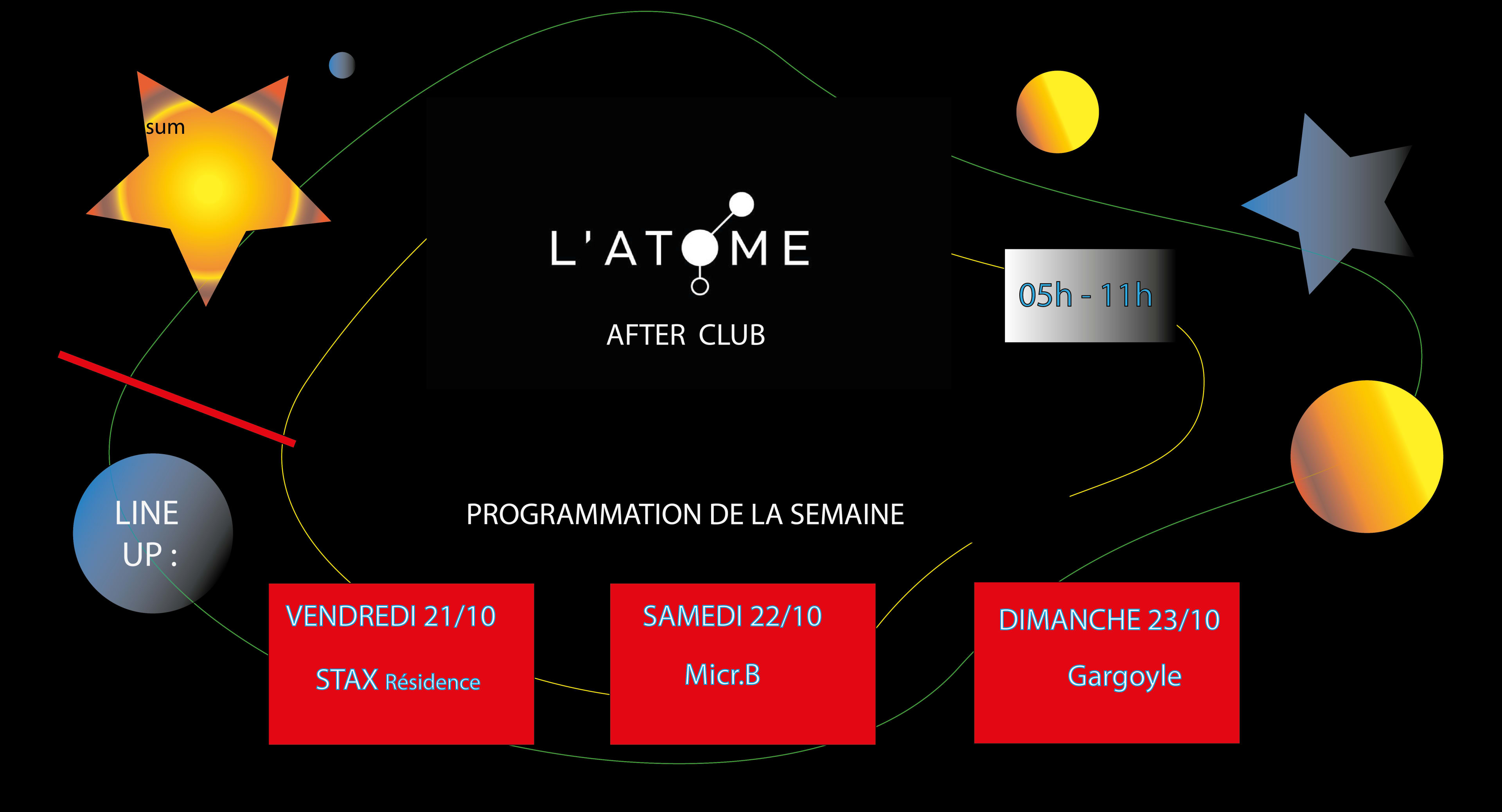 After Techno L'atome #225 W/ Stax Résidence Cover