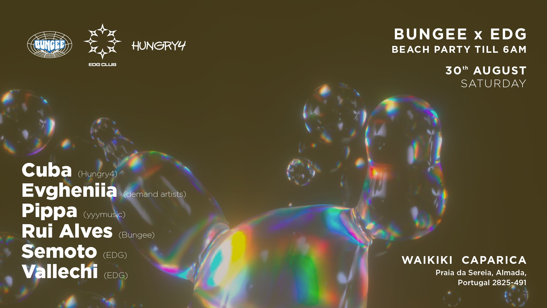 Bungee X Edg Club: Beach Party Cover