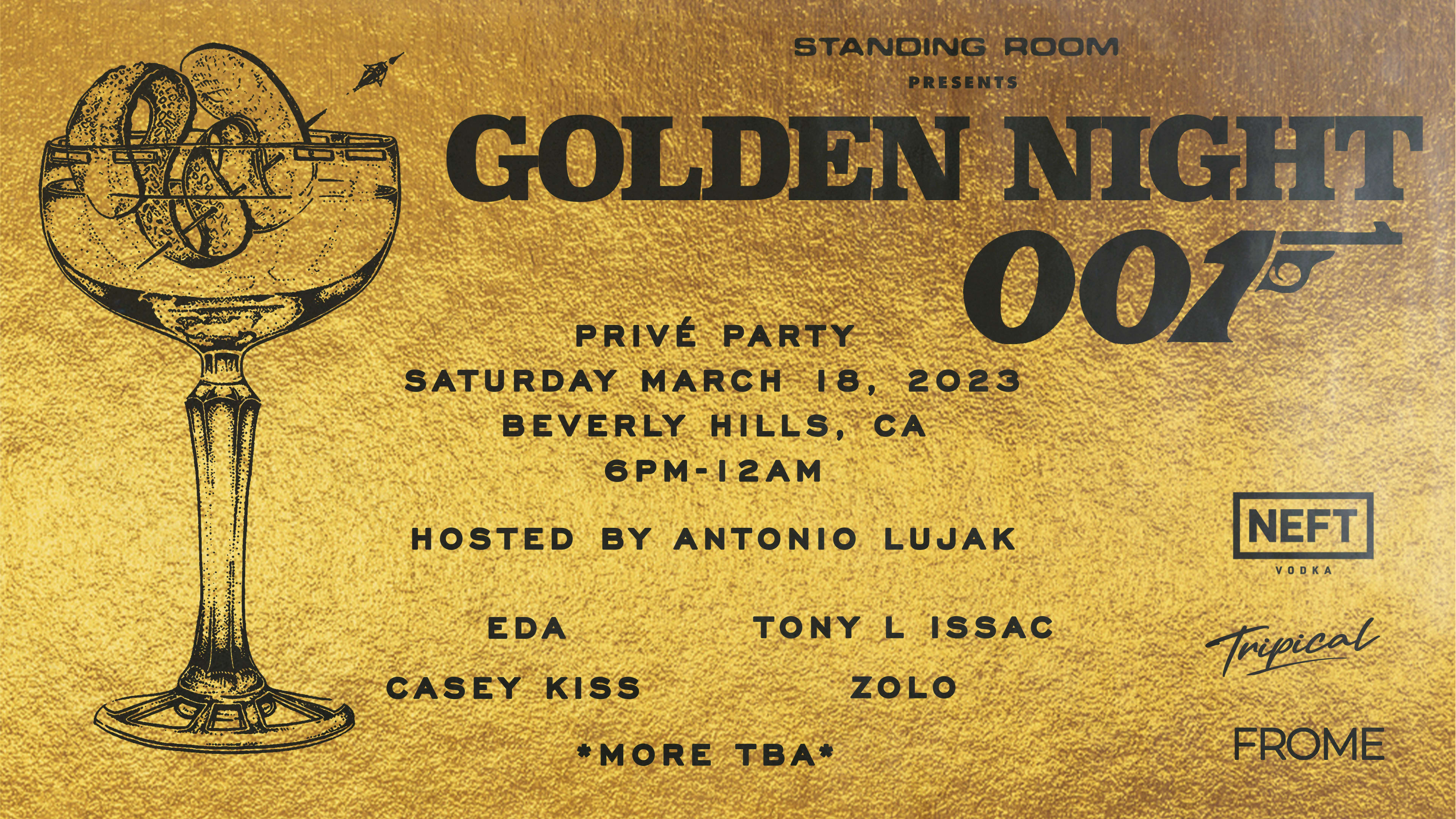Standing Room X Tripical Golden Night ( Prive Party) Cover
