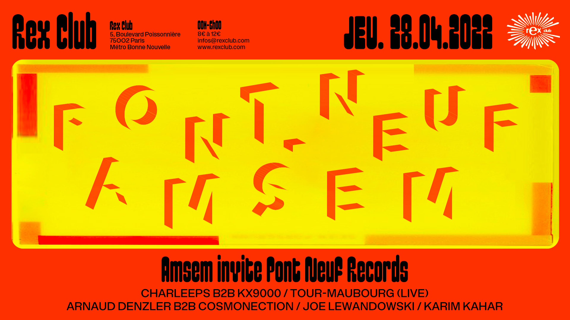 Amsem Invite Pont Neuf Records  Cover