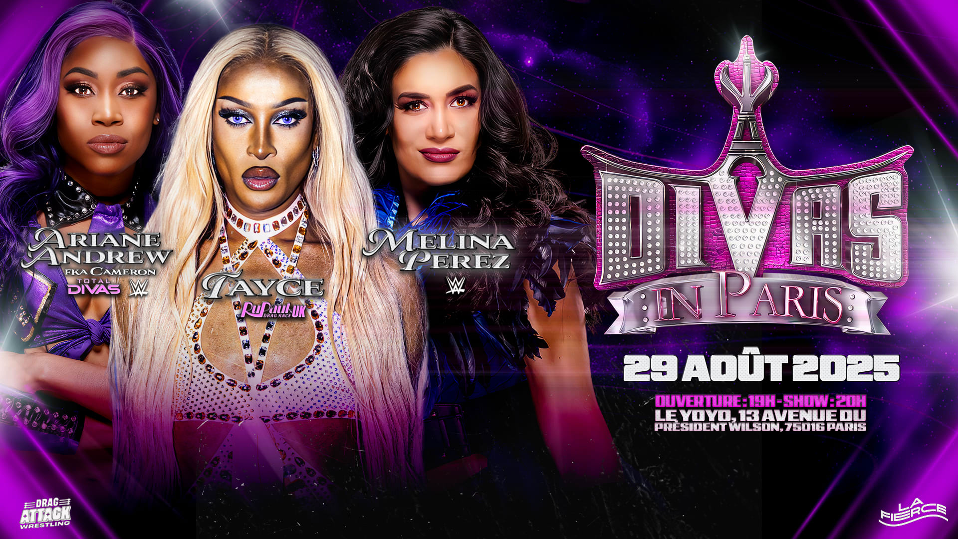Divas In Paris By Drag Attack Wrestling @Yoyo Cover