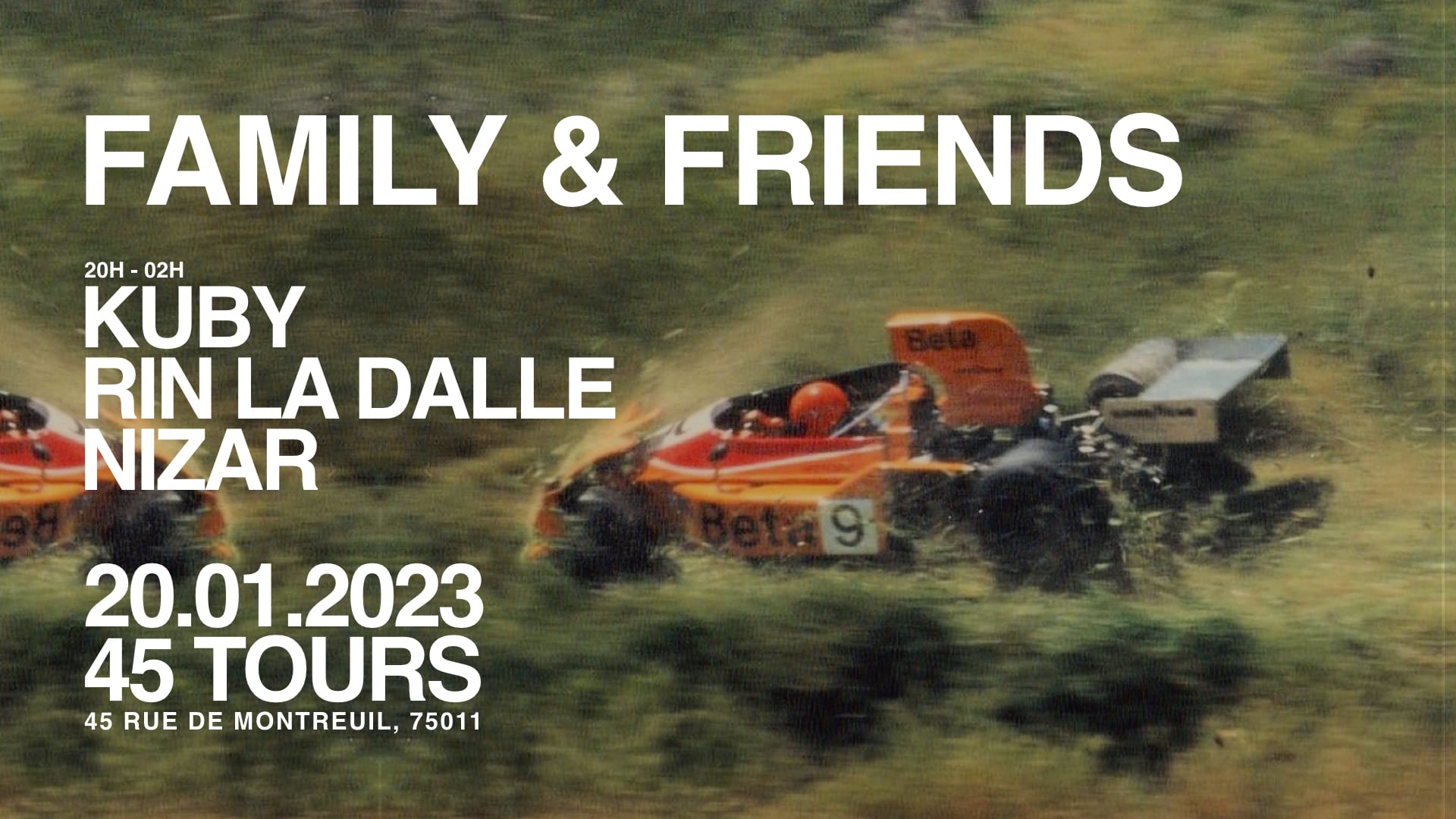 Family & Friends @45 Tours Cover
