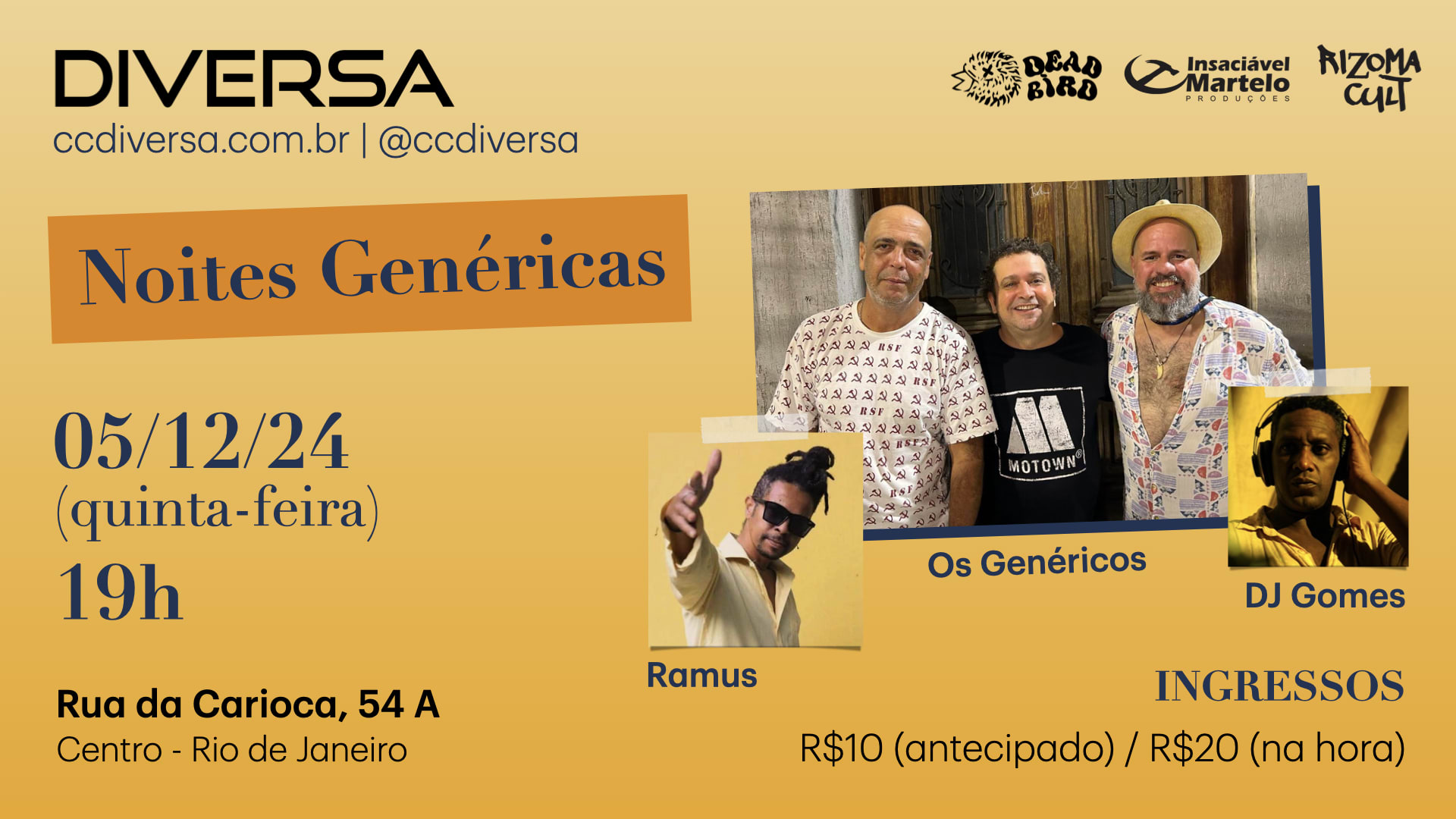 Noites Genéricas Cover