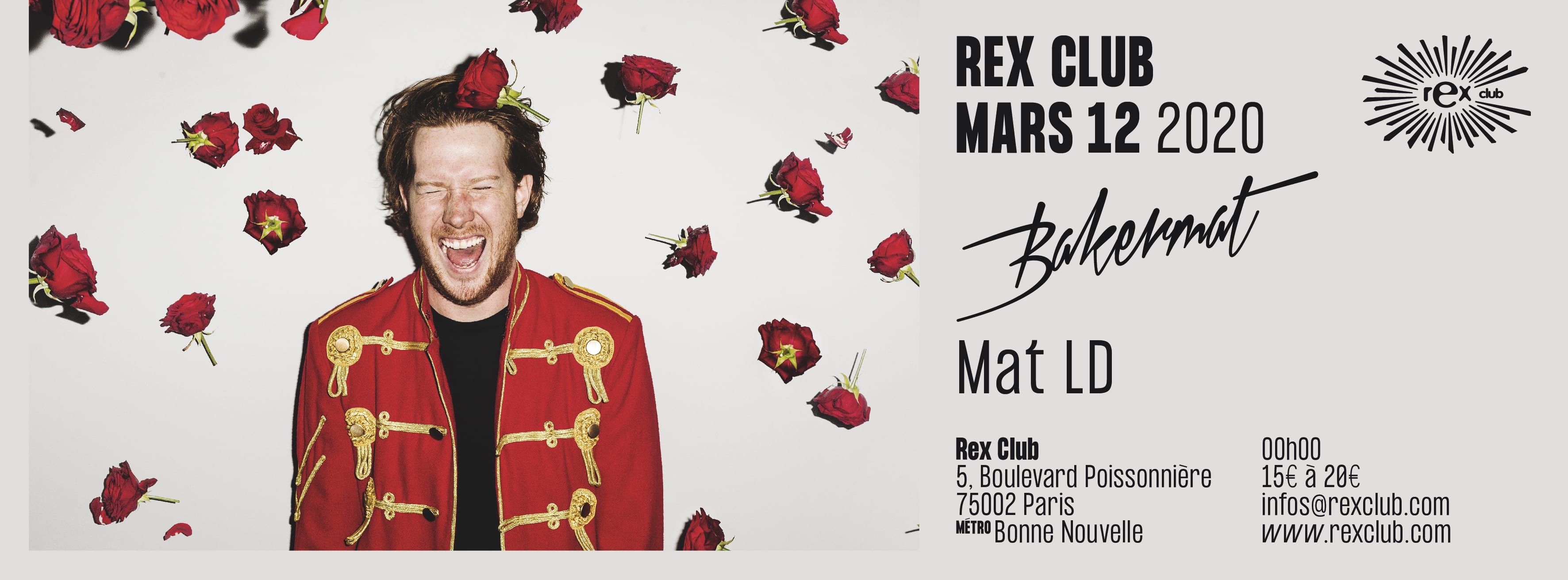 Rex Club Présente: Bakermat & Mat Ld Cover