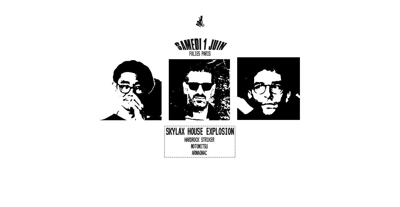 Skylax House Explosion : Hardrock Striker, Armagnac, Motomitsu Cover