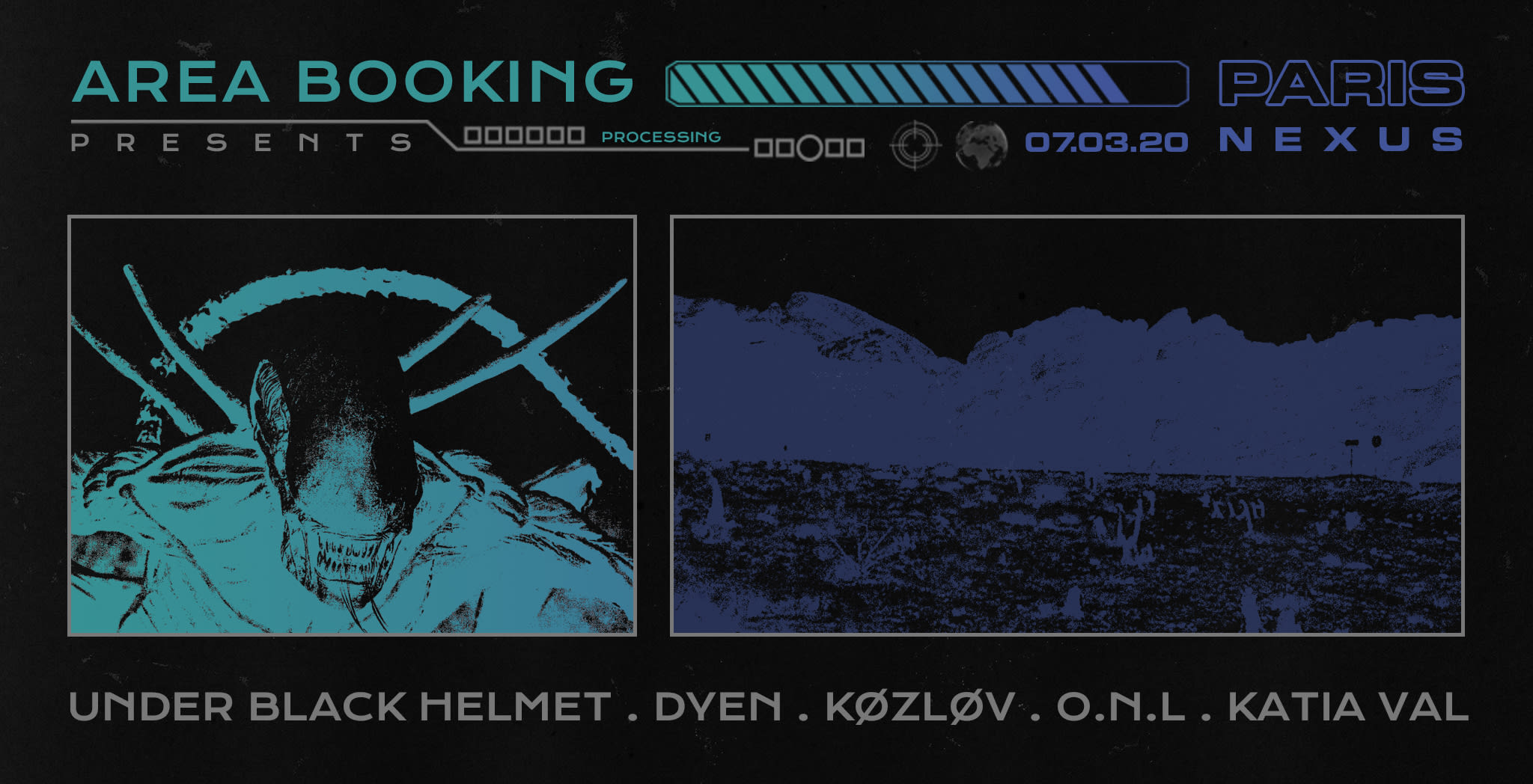 Area Booking : Under Black Helmet, Dyen & Guests Cover