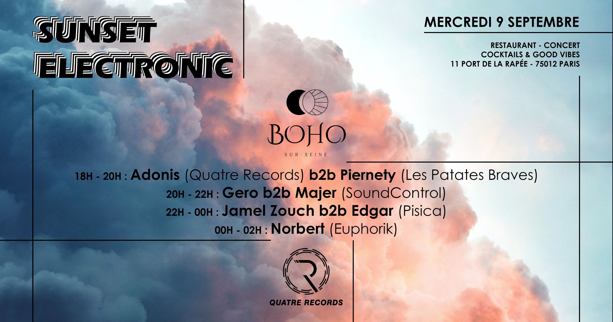 Sunset Electronic #3 : Quatre Records & Friends Cover