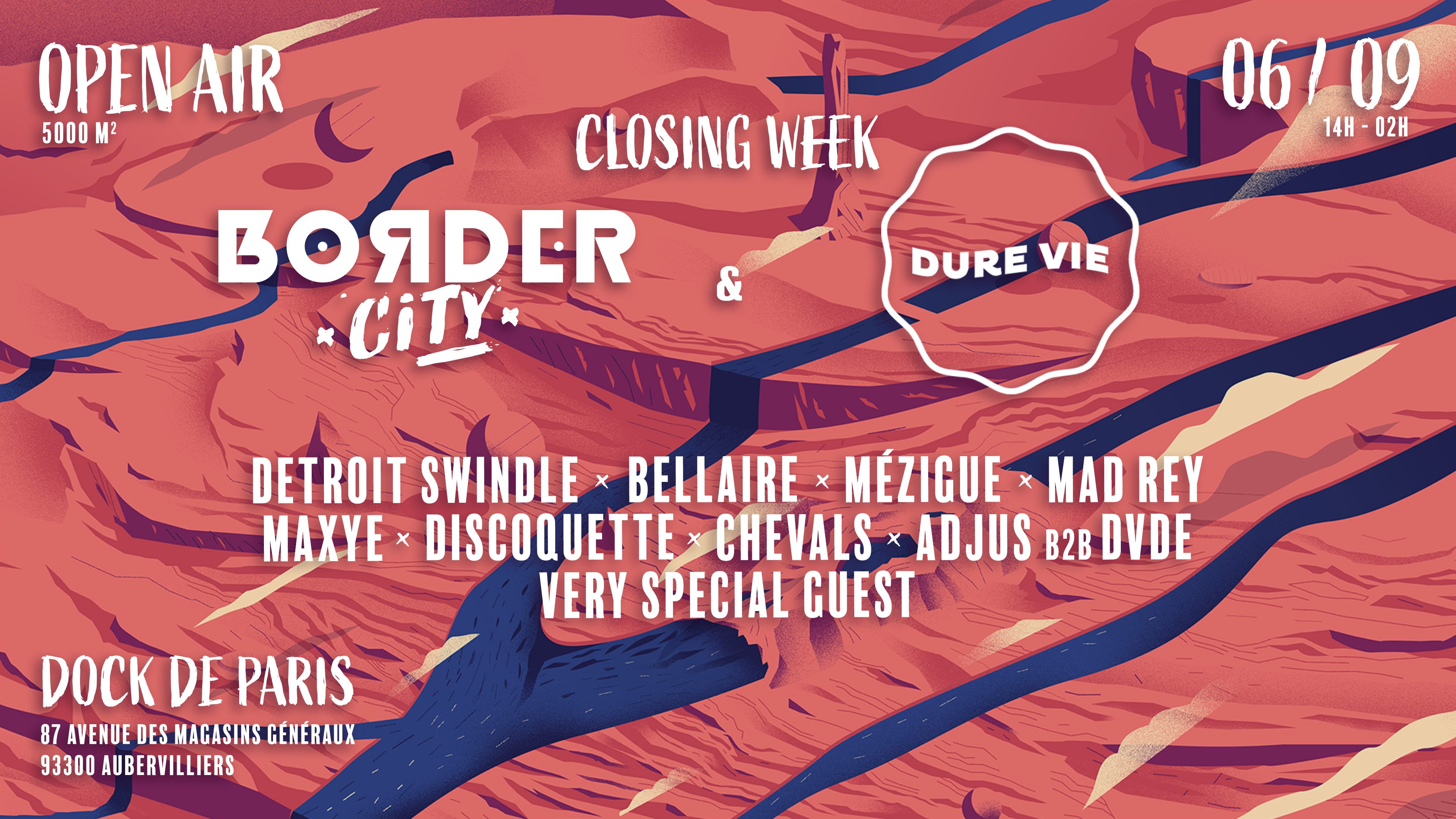 Border City X Dure Vie W/ Detroit Swindle L Bellaire L Mezigue Cover