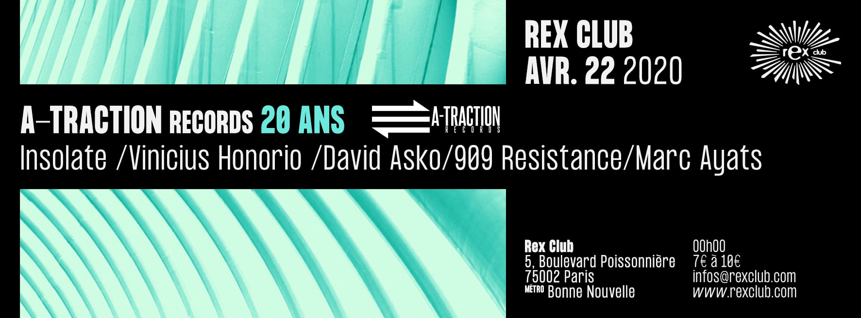 A-Traction Records 20 Years: Insolate, Vinicius Honorio, 909 Resistance, Marc Ayats, David Asko Cover