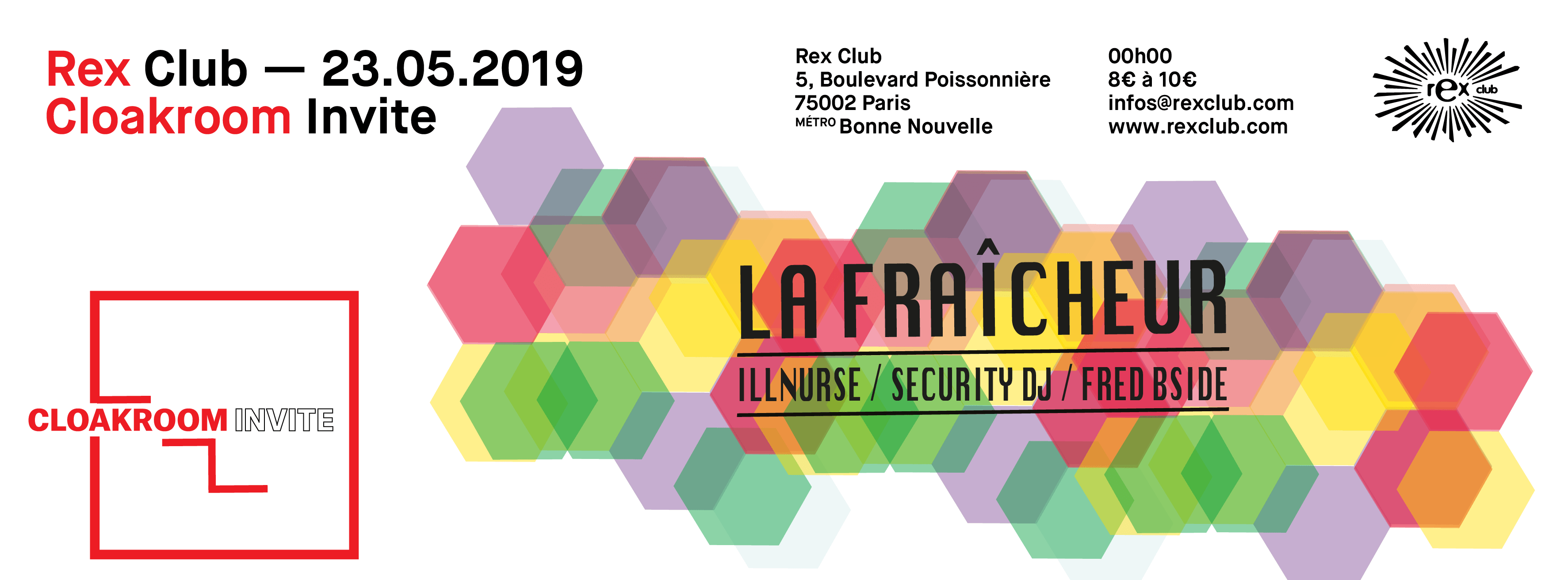 Cloakroom Invite La Fraicheur, Illnurse, Security Dj, Fred Bside Cover