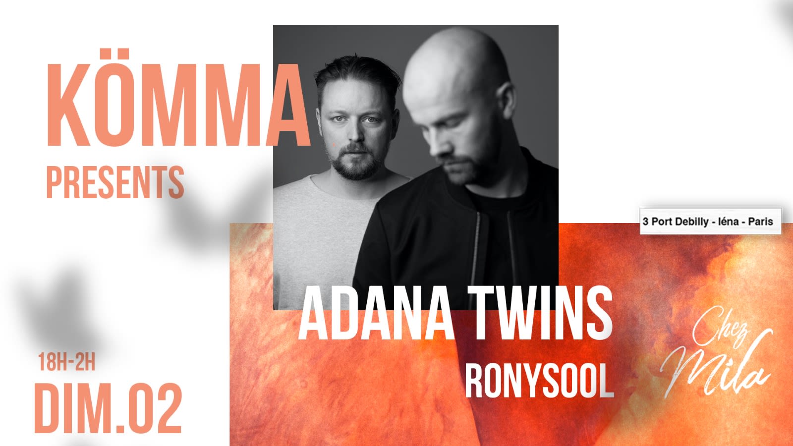 Kömma Paris X Chez Mila Presents : Adana Twins (Diynamic) Cover