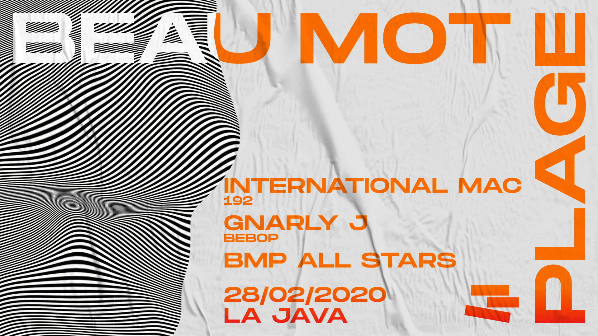 Beau Mot Plage Invite International Mac & Gnarly J Cover