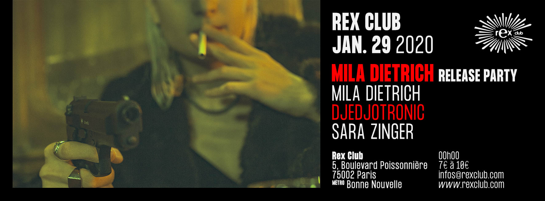 Mila Dietrich Release Party Intrusion Cover