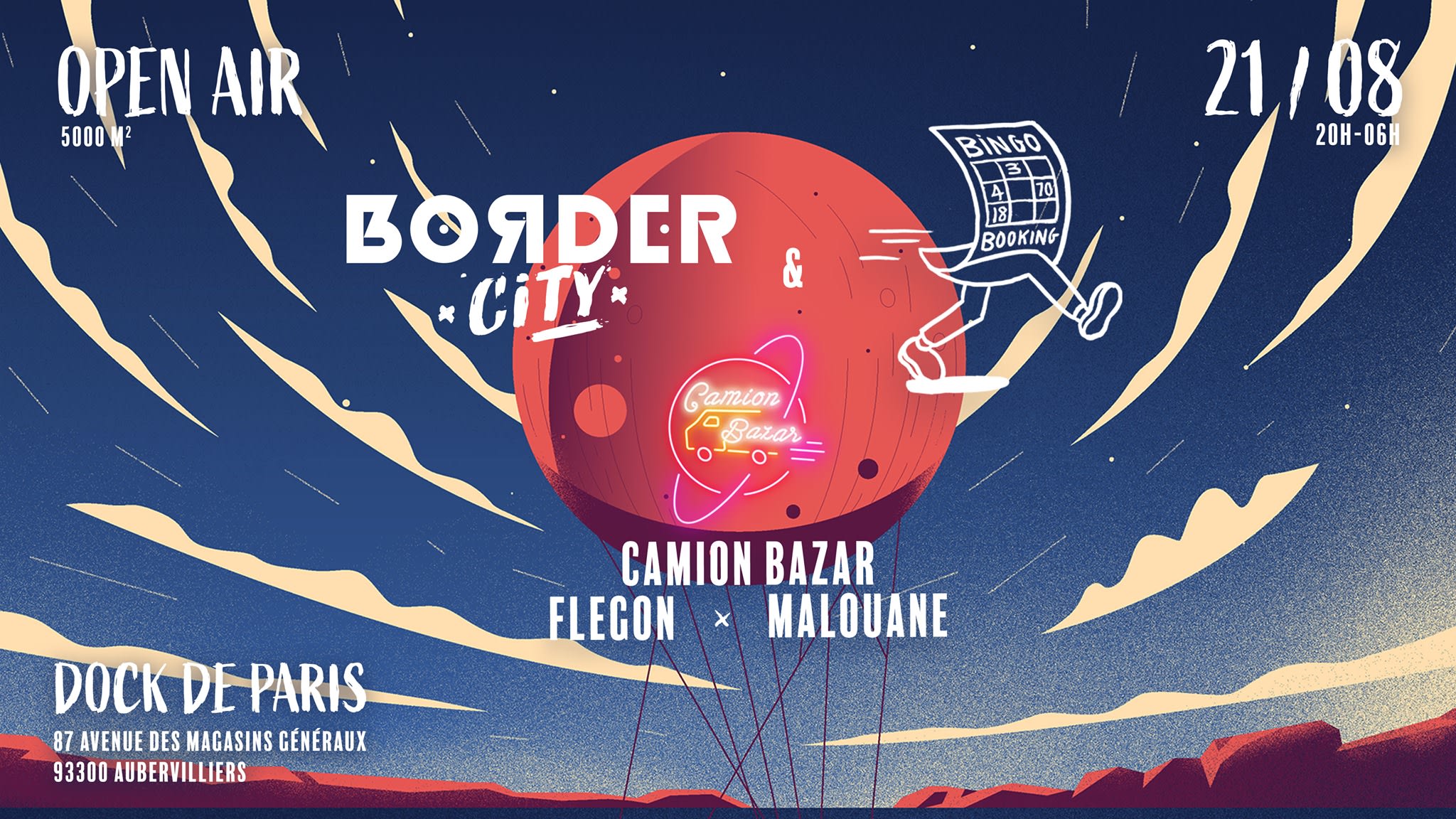Border City X Bingo Booking W/ Camion Bazar, Flegon, Malouane Cover