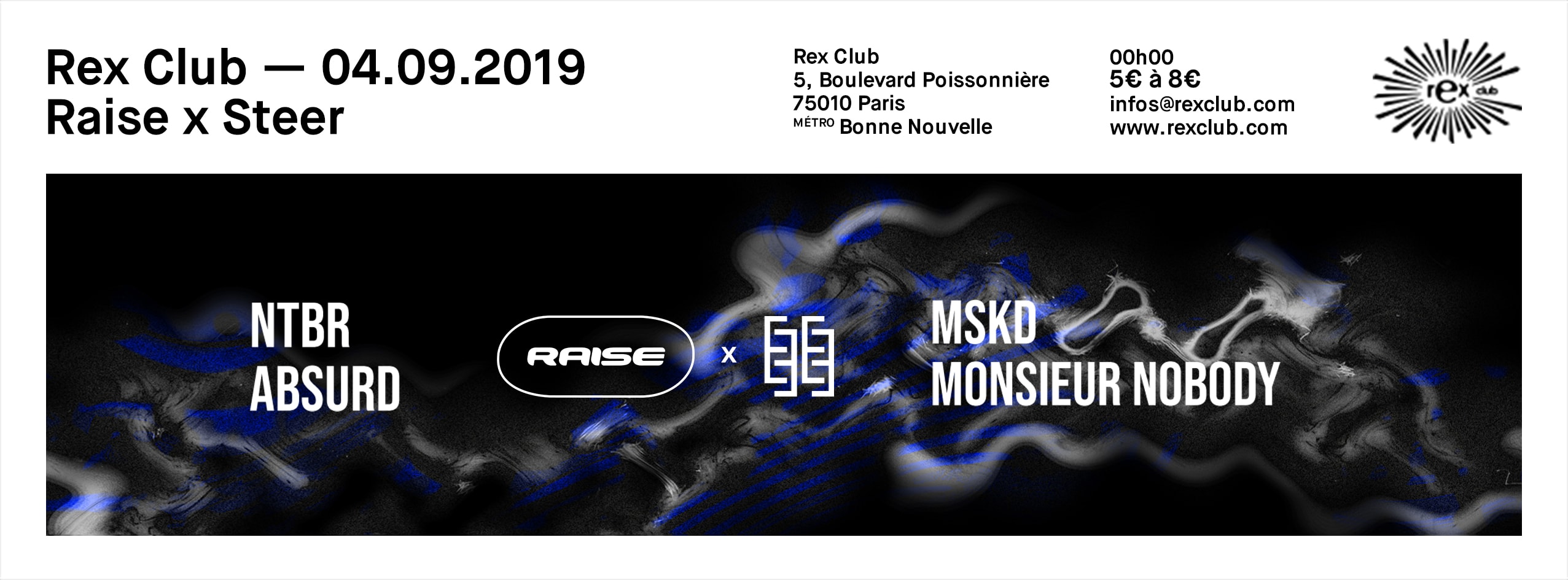 Raise X Steer: Ntbr, Absurd, Mskd, Monsieur Nobody Cover