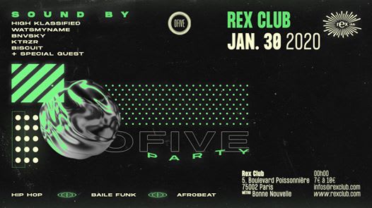 Ofive Party /W High Klassified + Specials Guests Cover