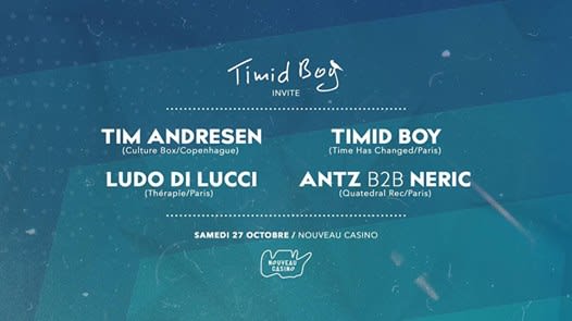 Timid Boy Invite: Tim Andresen, Ludo DI Lucci, Antz, Neric Cover