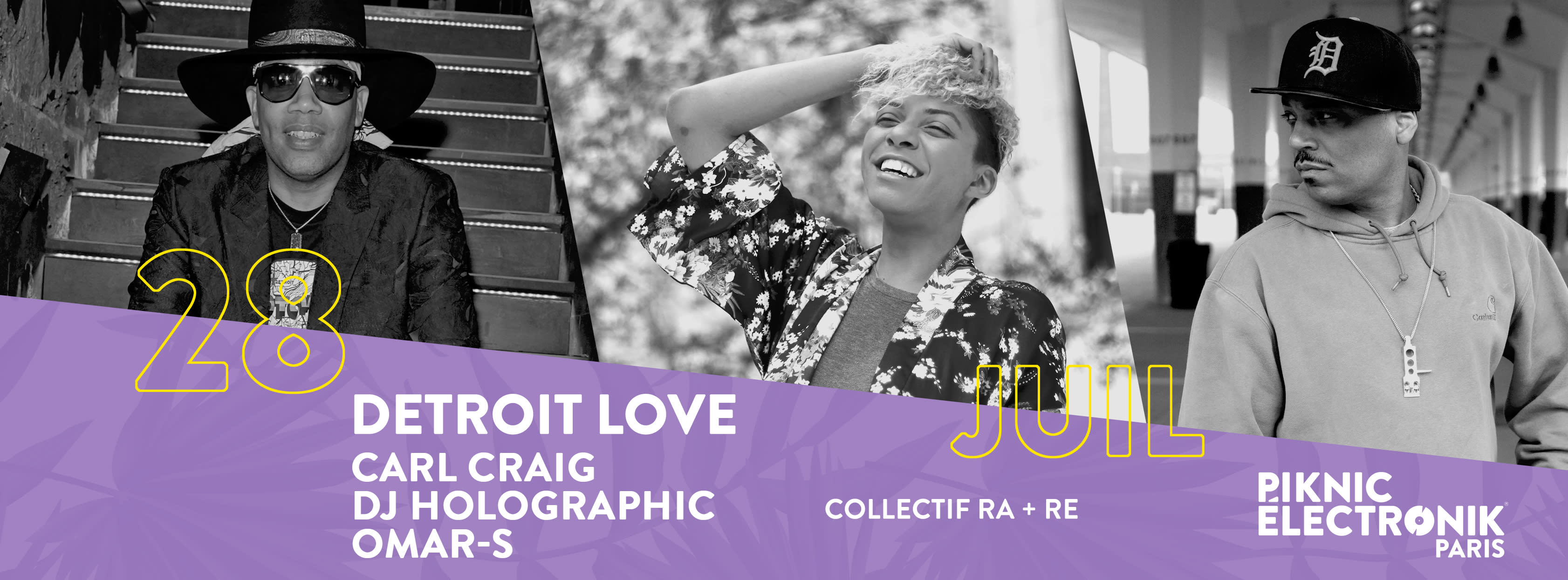 Piknic Électronik Par #2: Detroit Love - Carl Craig / Dj Holographic / Omar-S  Cover