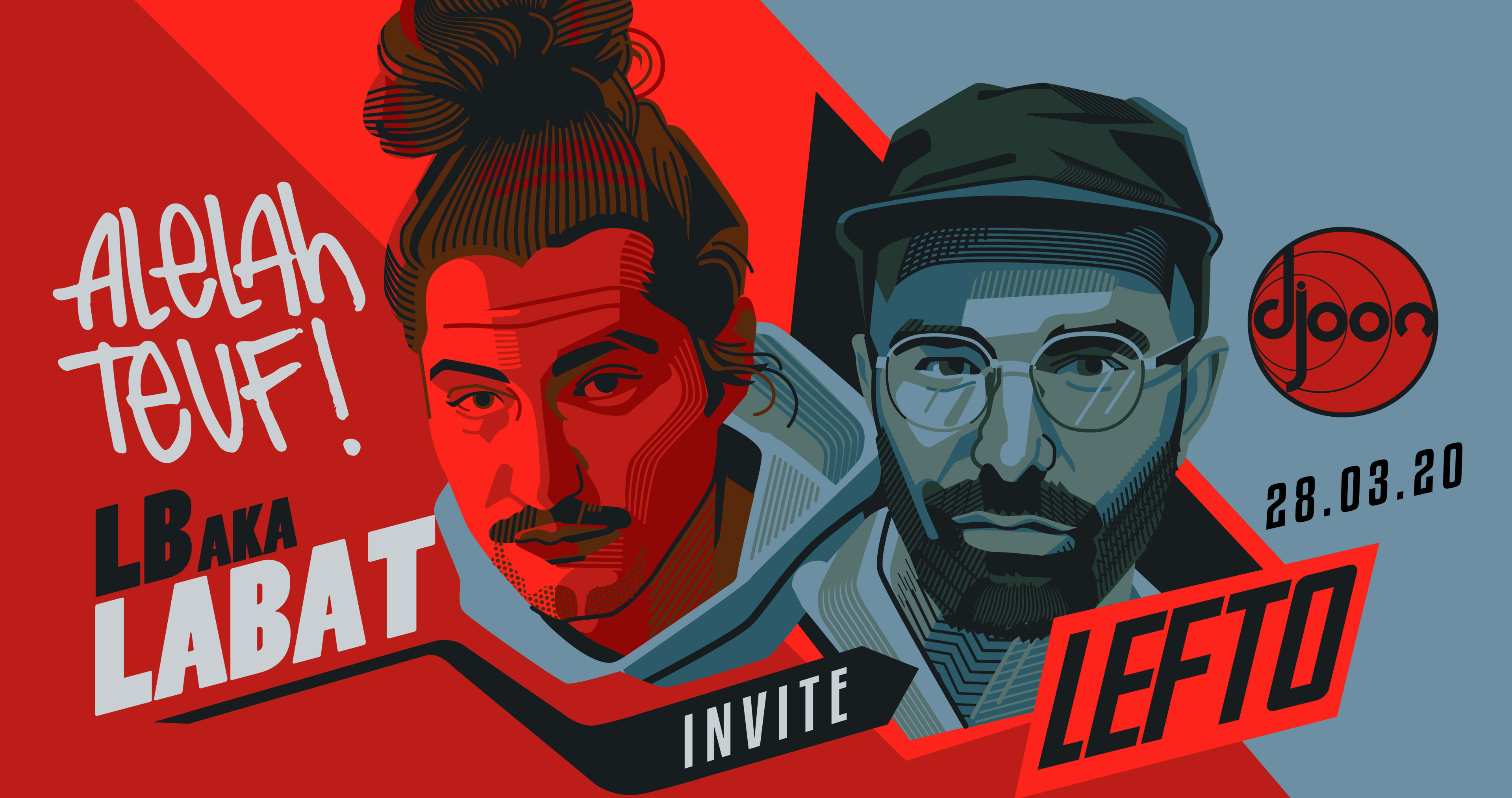 Djoon X Alelah Teuf: Lb Aka Labat Invite Lefto Cover