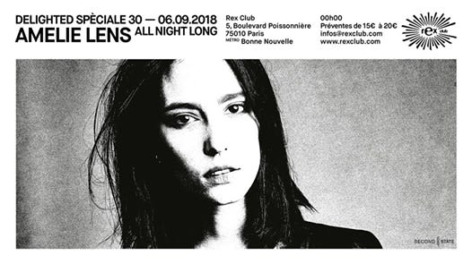Delighted Spéciale 30 Ans: Amelie Lens All Night Long Cover