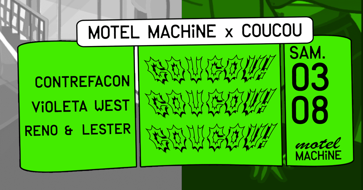 Motel Machine X Coucou : Contrefaçon, Violeta West Cover