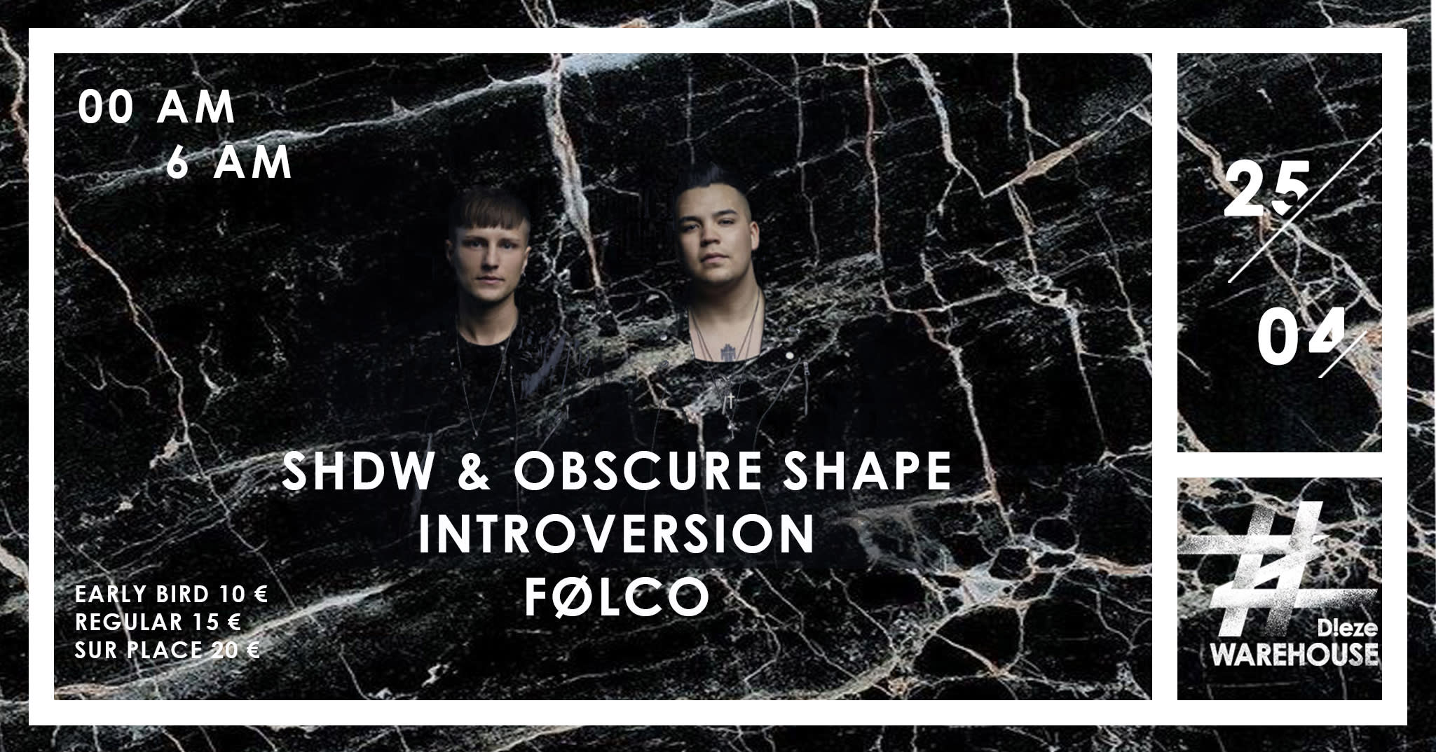 Shdw & Obscure Shape, Introversion, Folco At Dieze Warehouse Cover