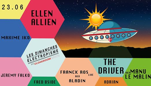 Les Dimanches Electropisme Ellen Allien The Driver Maxime Iko Cover